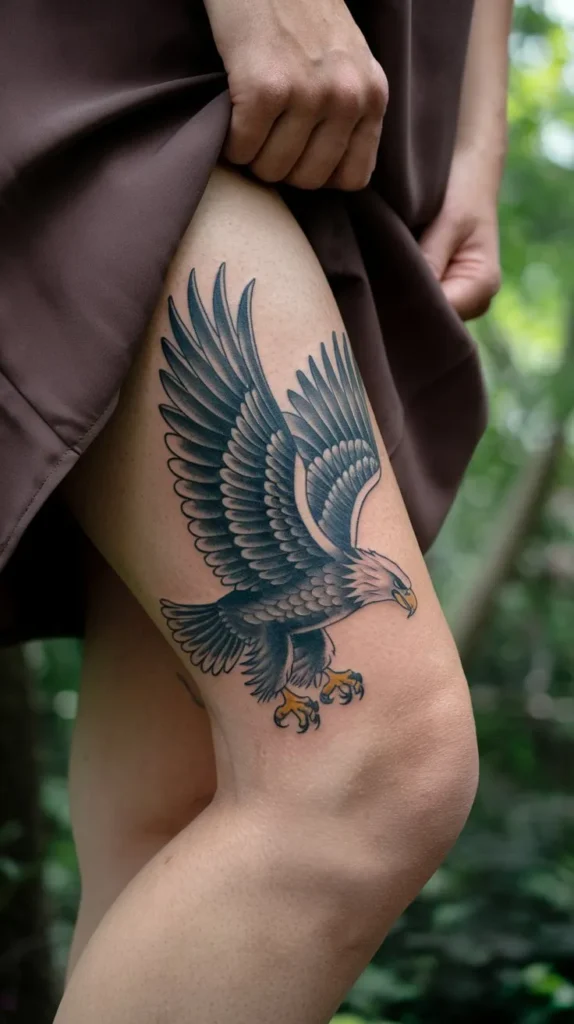 11 Eagle Tattoos for Females to Symbolize Courage and Resilience