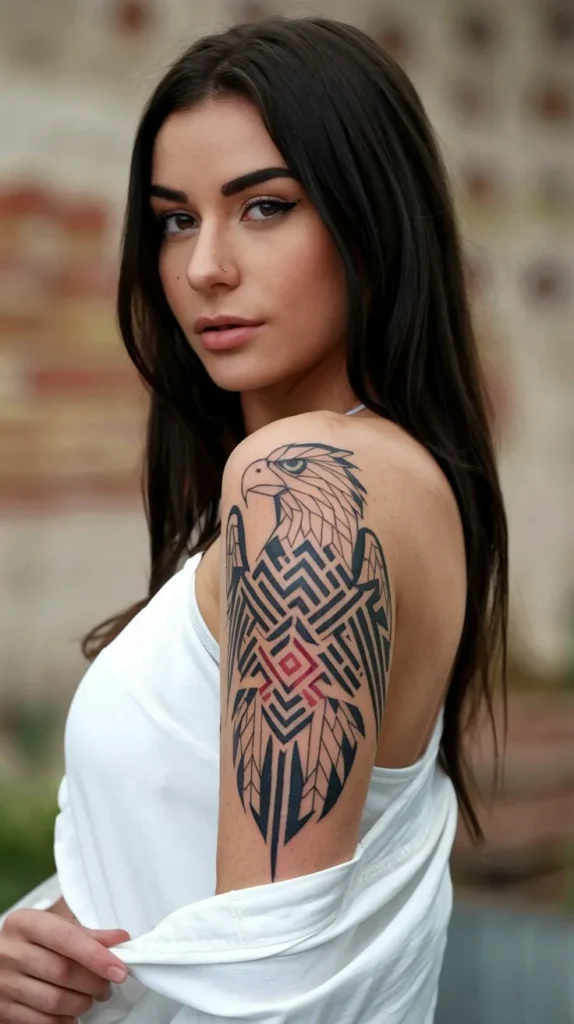 11 Eagle Tattoos for Females to Symbolize Courage and Resilience