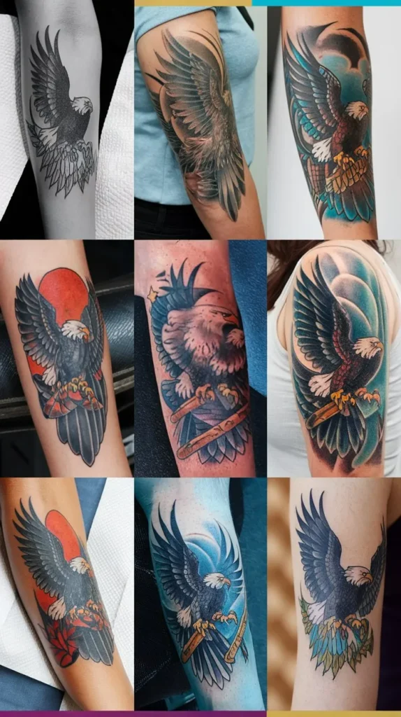 11 Eagle Tattoos for Females to Symbolize Courage and Resilience