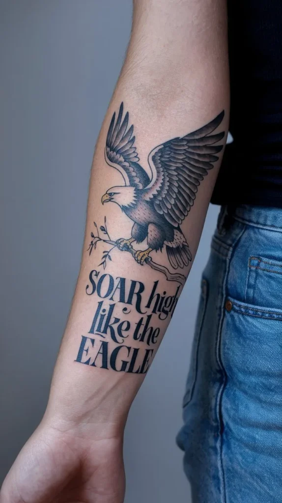 11 Eagle Tattoos for Females to Symbolize Courage and Resilience